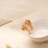 Blossom Floral Spring Design Golden Earring