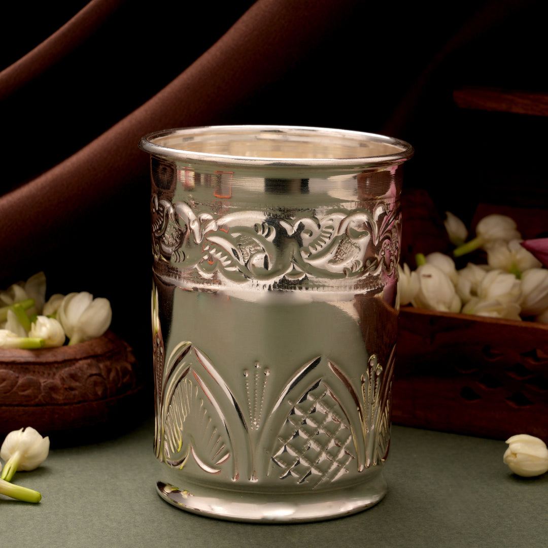 Heritage Thoranam Silver Tumbler