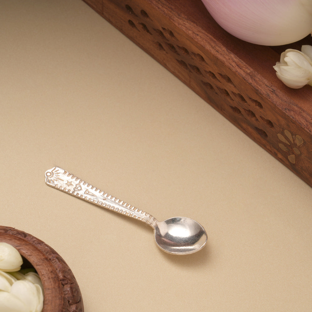 Classic Design Silver Baby Spoon