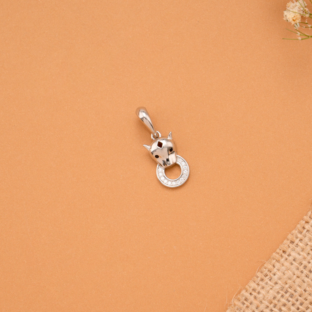 Mystic Cat Hoop Halo Pendant