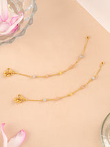 Bead in Triple Toned Gold Anklet