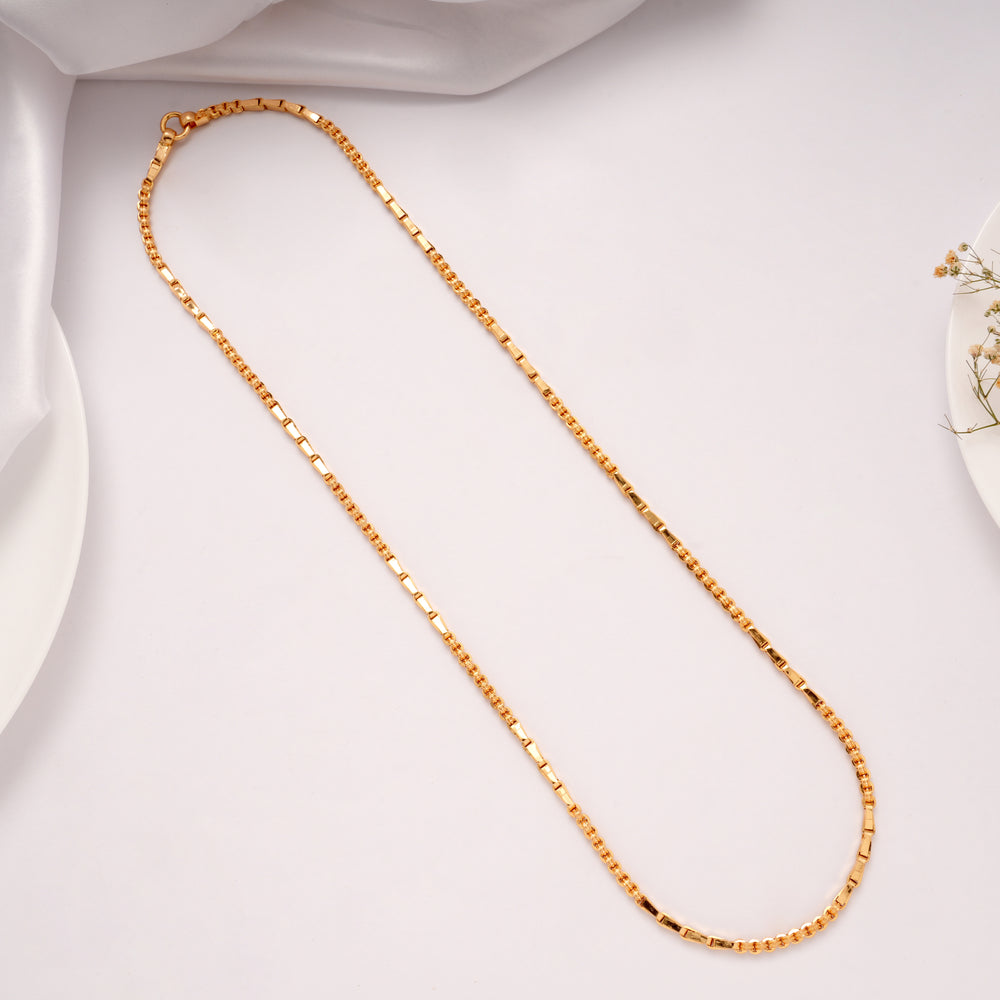 Regal Wheat Textured Golden Chain