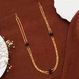 Traditional Mangal Sutra Black Beads Gold Chain