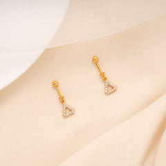 Regal Triangle Design Stone with Golden Koppu
