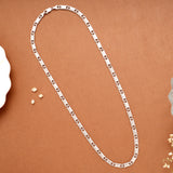 Modern Capsule Design Silver Men’s Chain