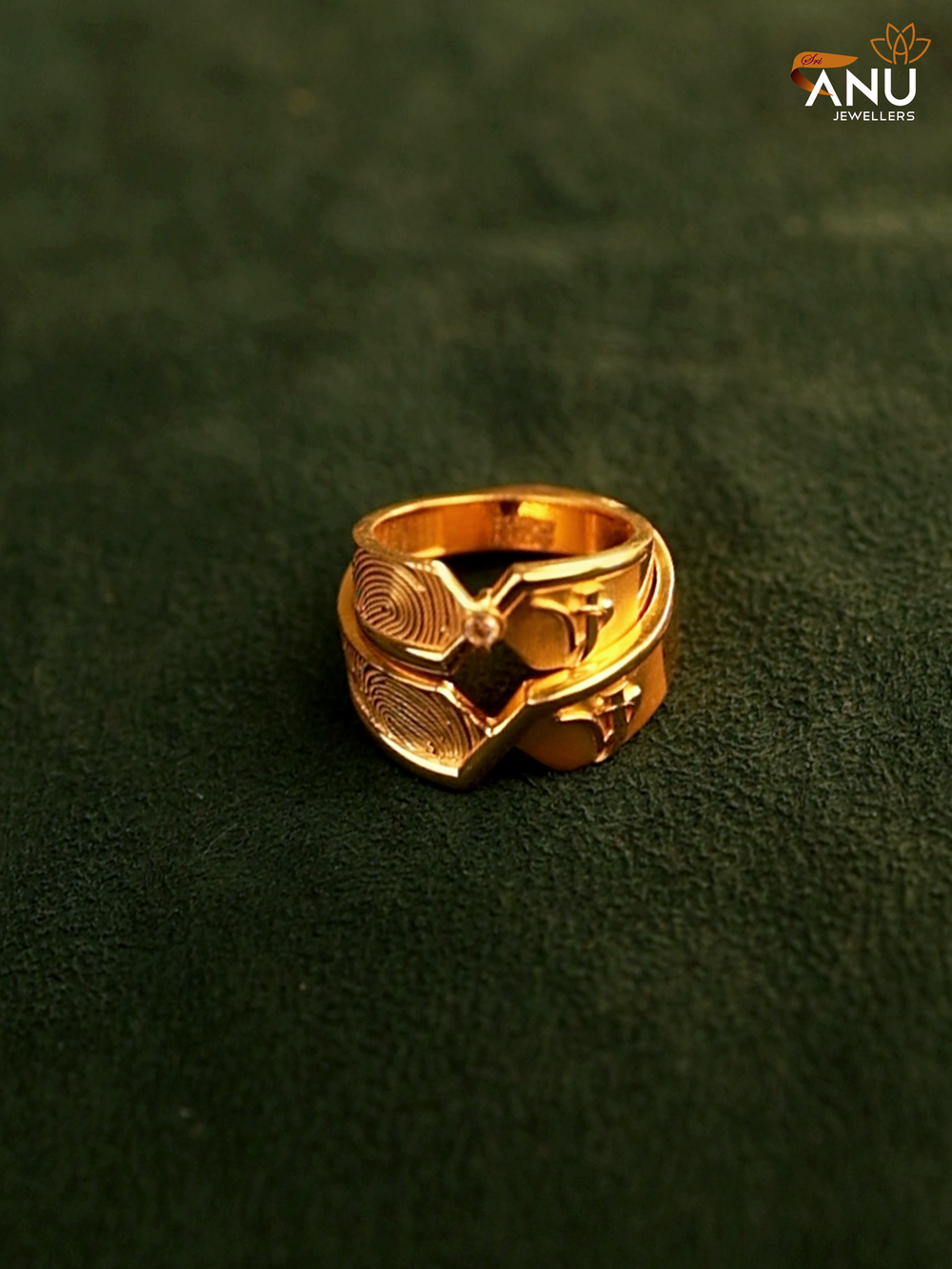 VJ and Fingerprint With Stone Ring