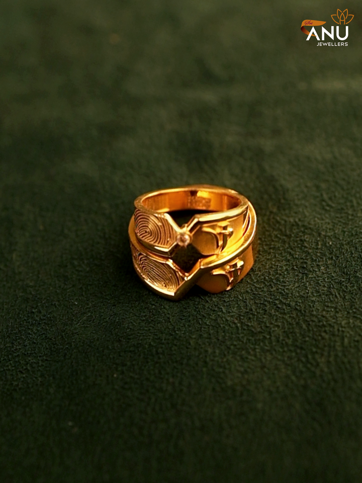 VJ and Fingerprint With Stone Ring