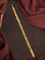 Trendy Triangle Gold Bracelet for Men