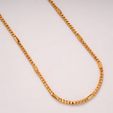 Bold Textured Design Golden Chain