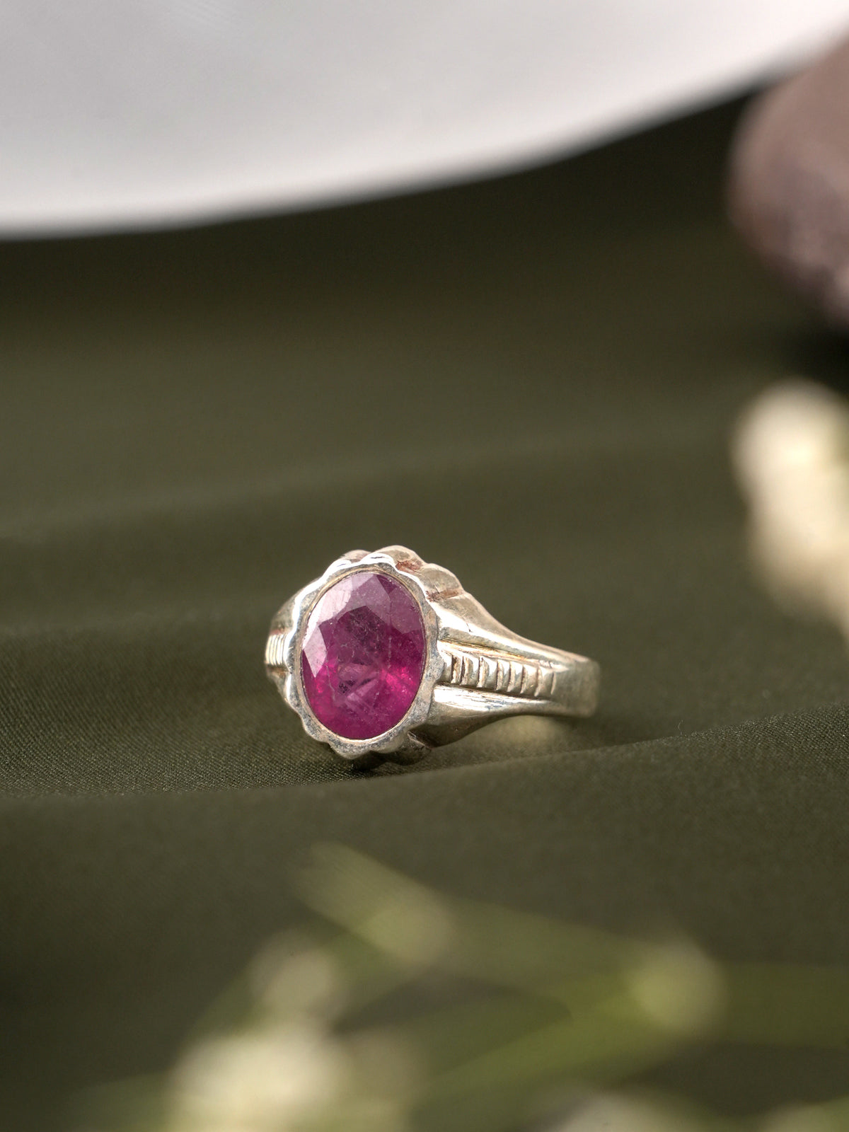 The Elegance of Ruby Gemstone Silver Ring