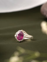 The Elegance of Ruby Gemstone Silver Ring