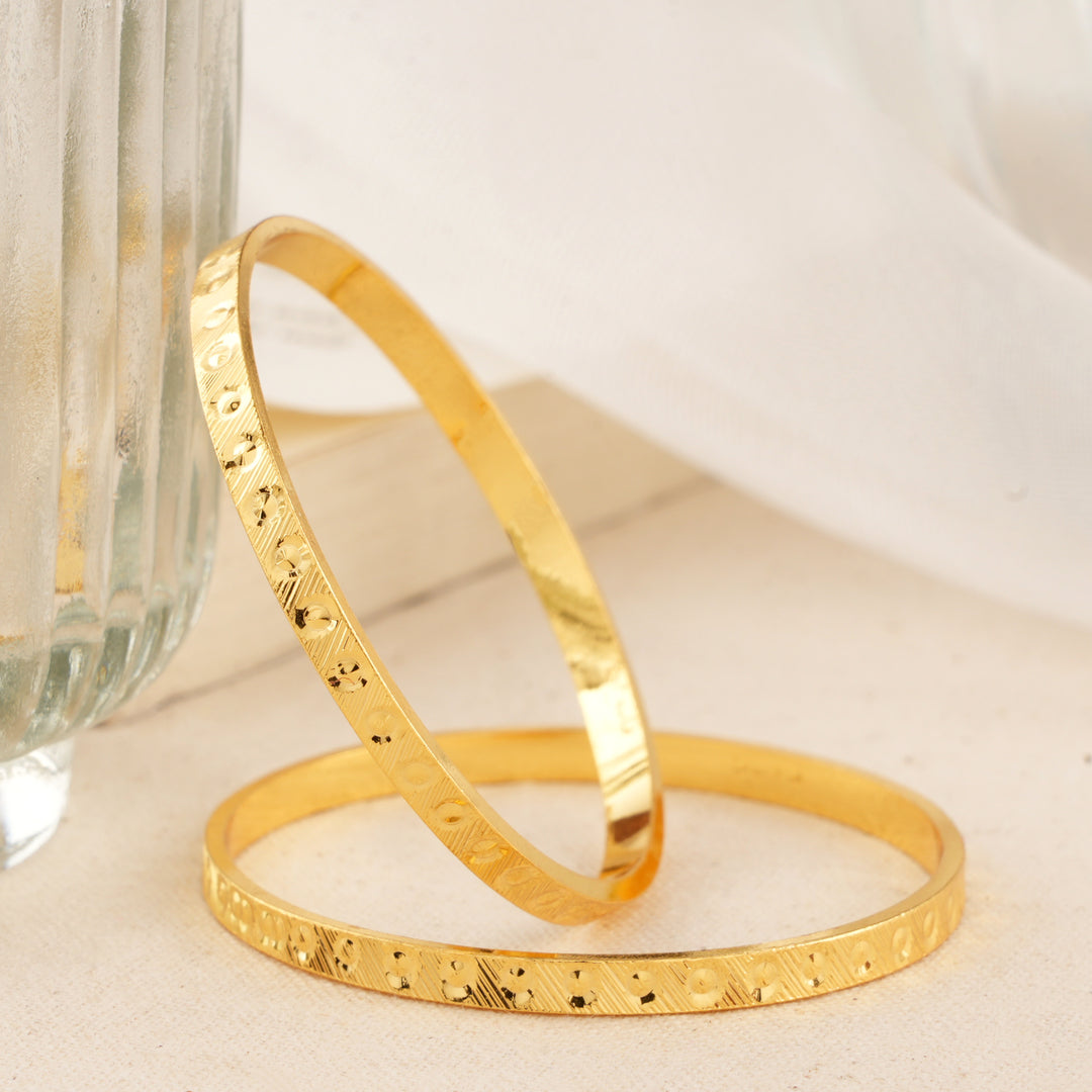 Starry Glow Silver Gold Plated Baby Bangle