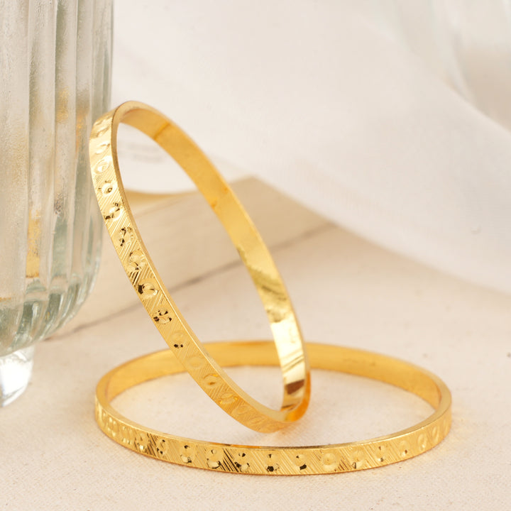 Starry Glow Silver Gold Plated Baby Bangle