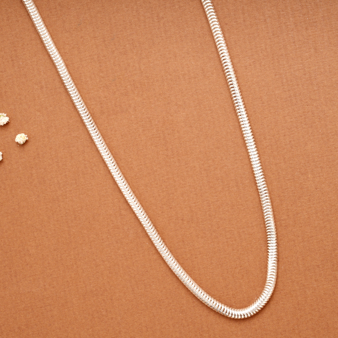 Bold Sleek Rope Silver Men’s Chain