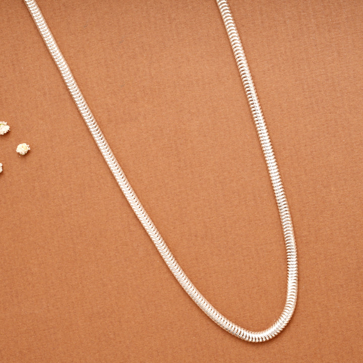Bold Sleek Rope Silver Men’s Chain