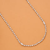 Modern Men’s Silver Bar Link Chain