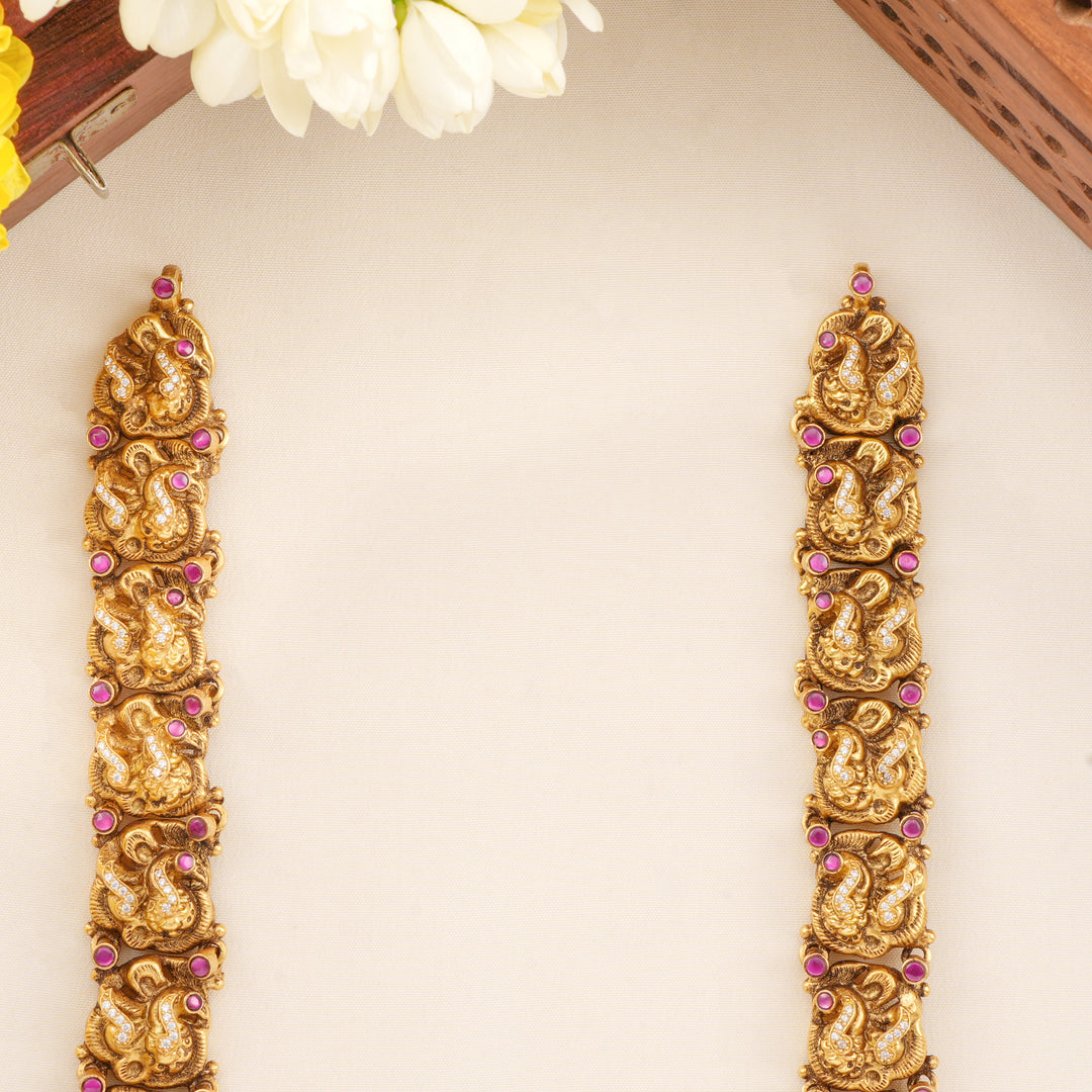 Lakshmi with Dual Beads Temple Haram