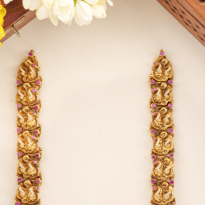 Lakshmi with Dual Beads Temple Haram