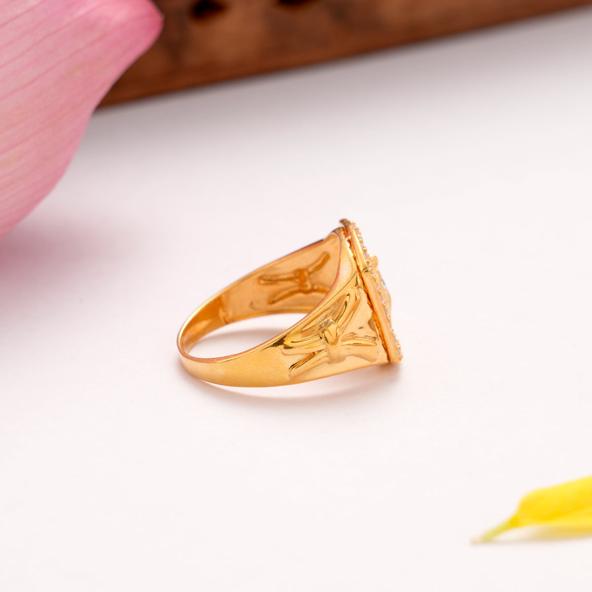 Divine Ganesha Golden Ring