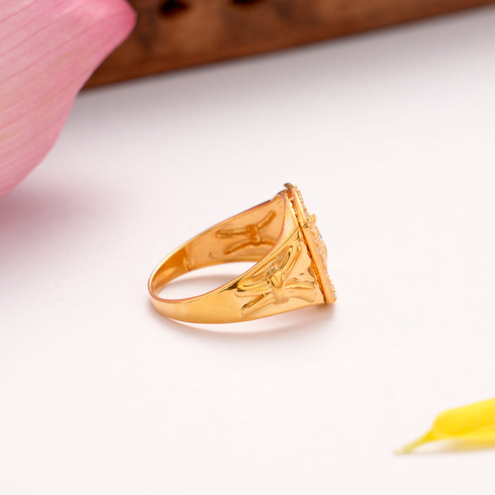 Divine Ganesha Golden Ring