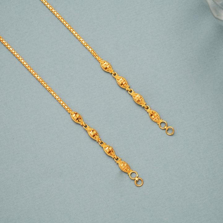 Designer Oval Chain Gold Mattal