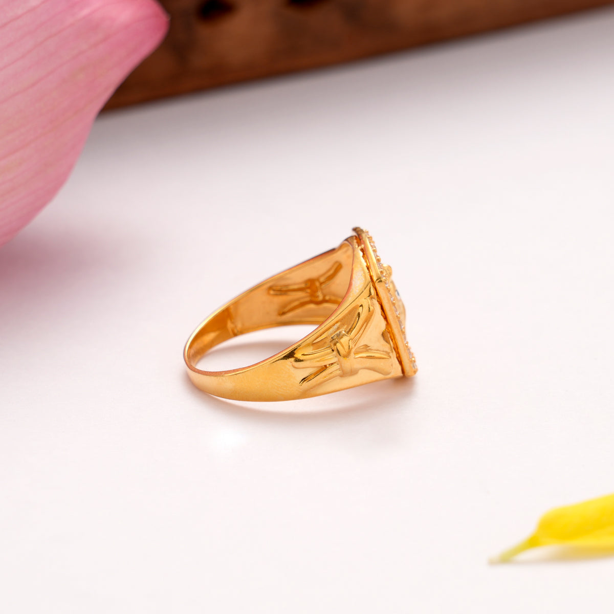 Divine Ganesha Golden Ring