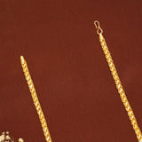Tiny Leaf Gold Braided Wheat Link Chain