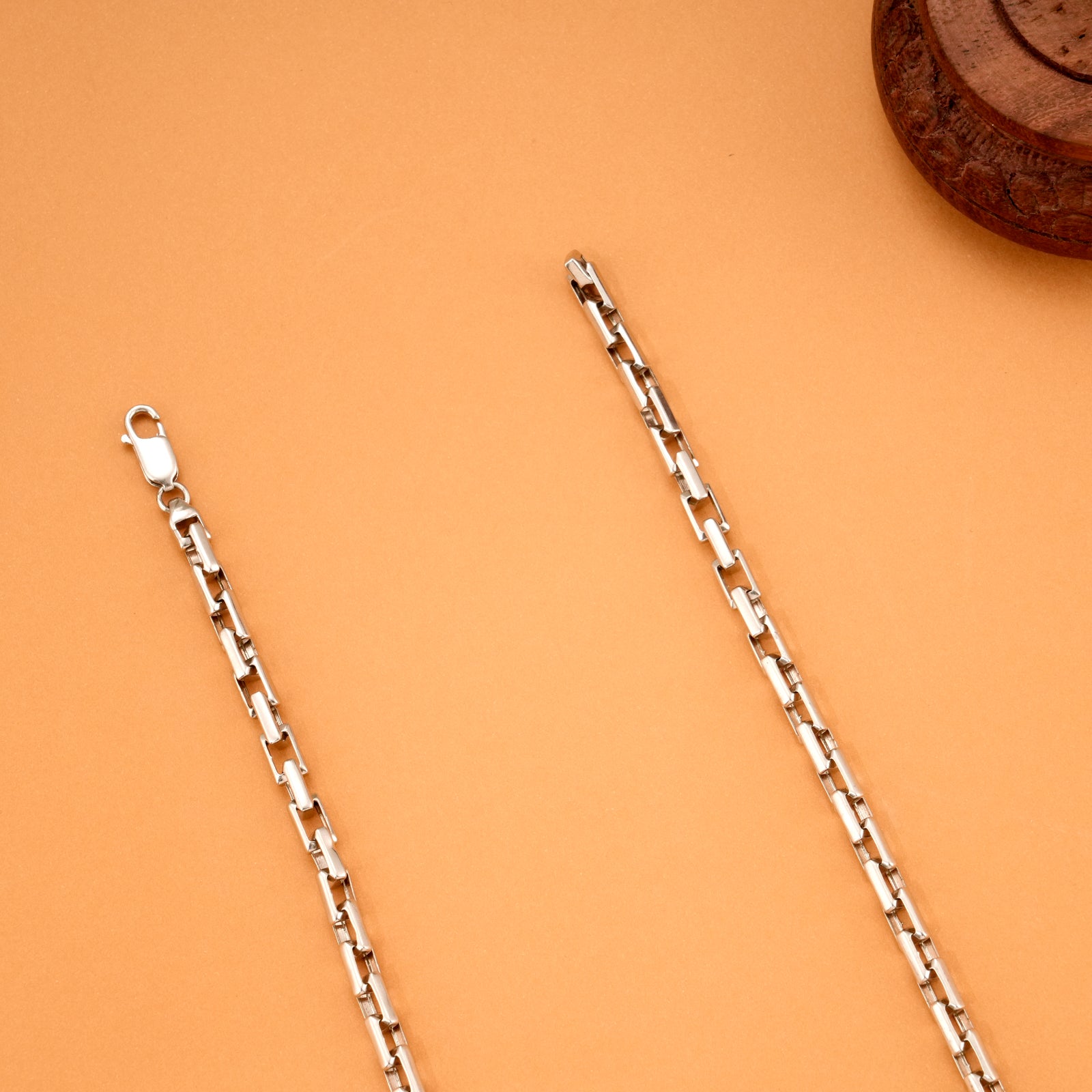 Trendy Box Link Silver Chain