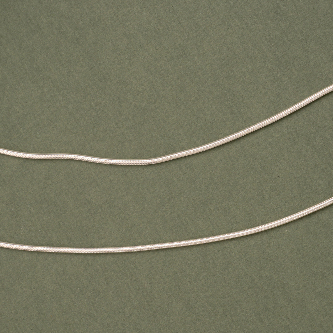 Thin Smooth Silver Anklet