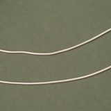 Thin Smooth Silver Anklet