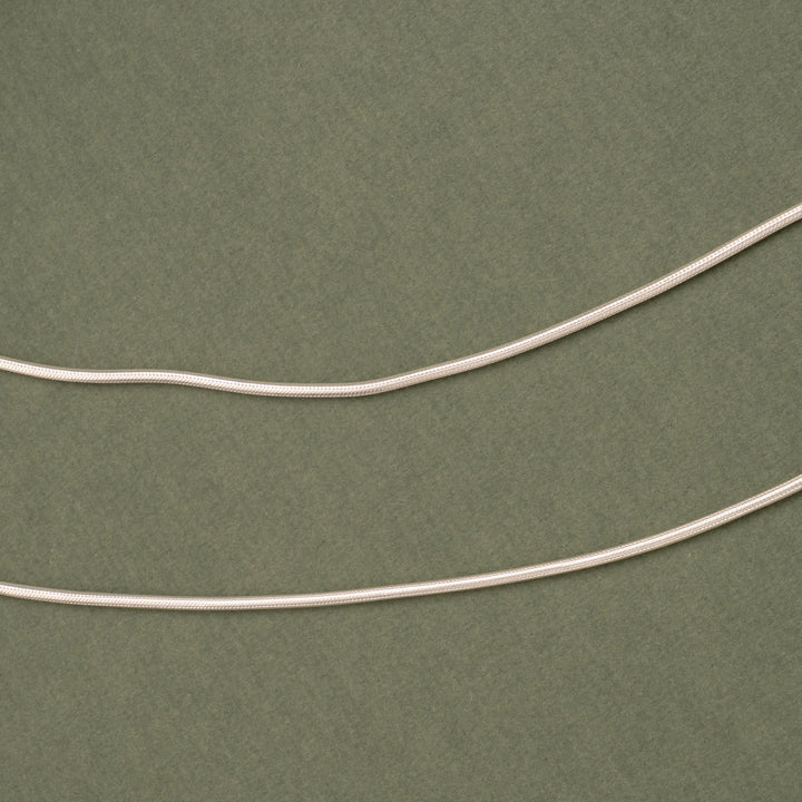 Thin Smooth Silver Anklet