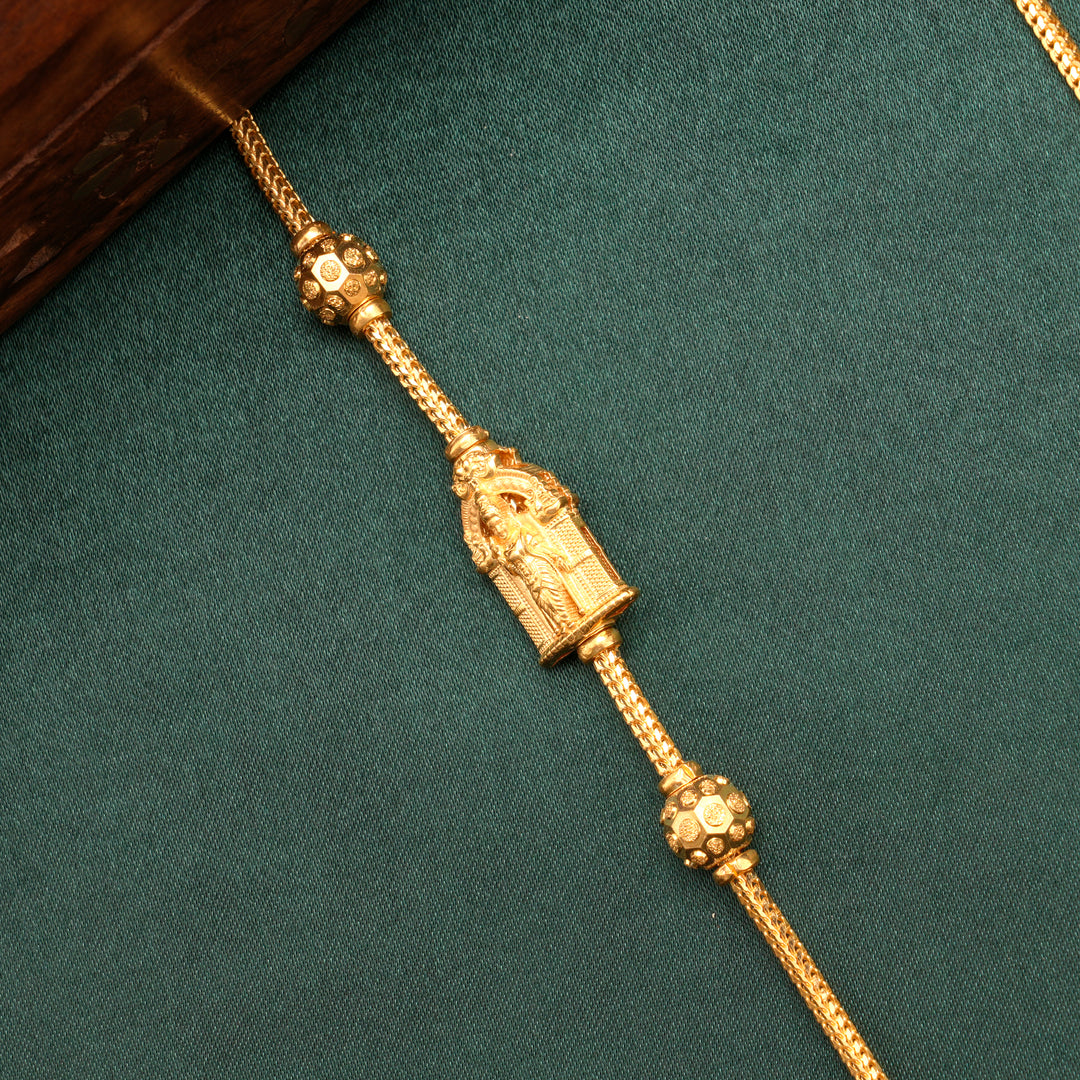 Madurai Meenakshi Mugappu Gold Chain