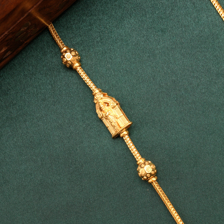 Madurai Meenakshi Mugappu Gold Chain