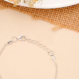 Cute Cartoon Baby Enamel Silver Bracelet