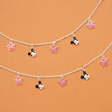 Disney Mickey Mouse Silver Baby Anklets