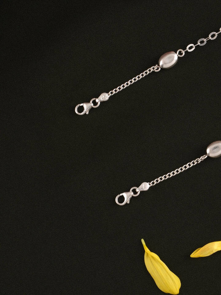 Hello Kitty Charm Silver Anklet for Baby