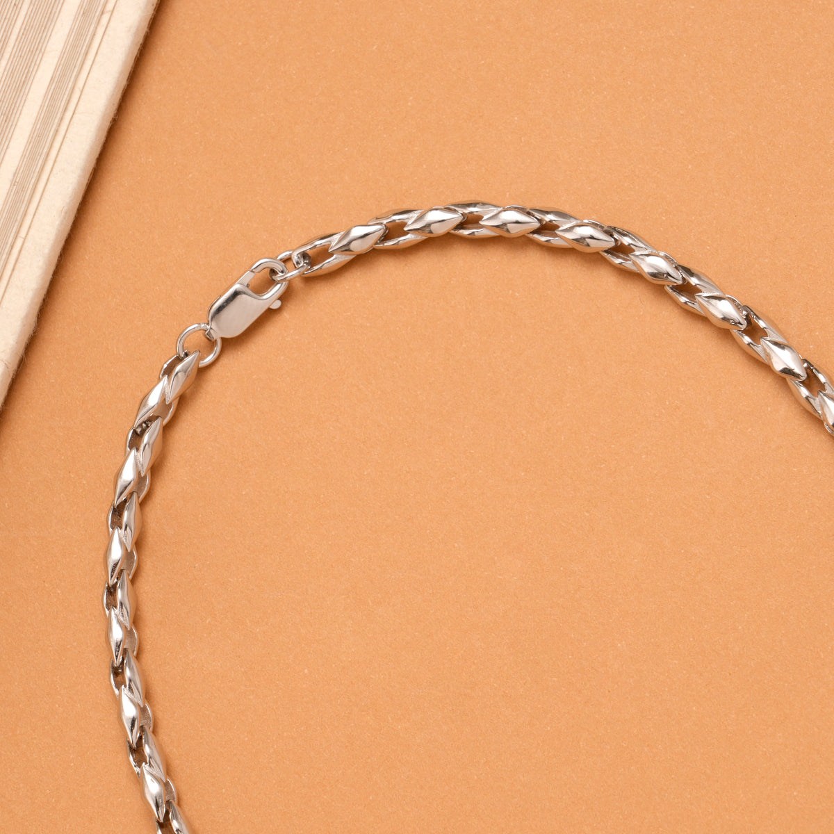 Italian Choco Spiral Silver Men’s Chain