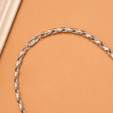 Italian Choco Spiral Silver Men’s Chain