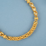 Bold Textured Barrel Link Chain for Men