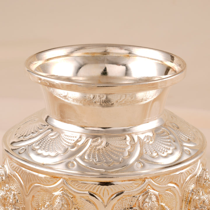 Temple Inspired Silver Lakshmi Chombu