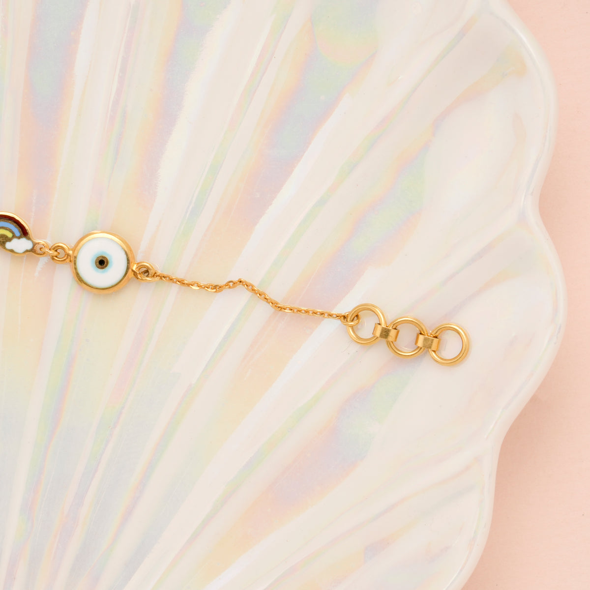 Cute Enamel Toys Gold Baby Bracelet