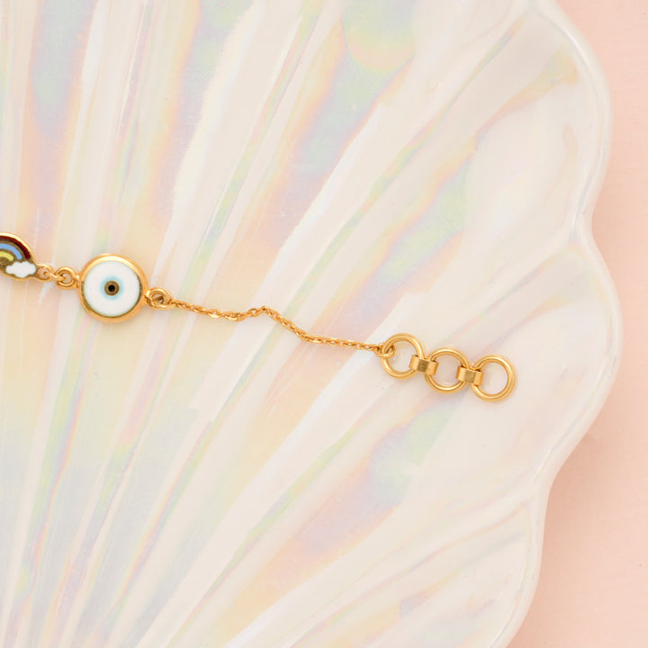 Cute Enamel Toys Gold Baby Bracelet
