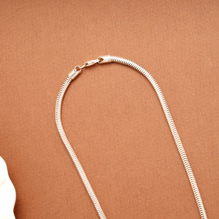 Bold Sleek Rope Silver Men’s Chain