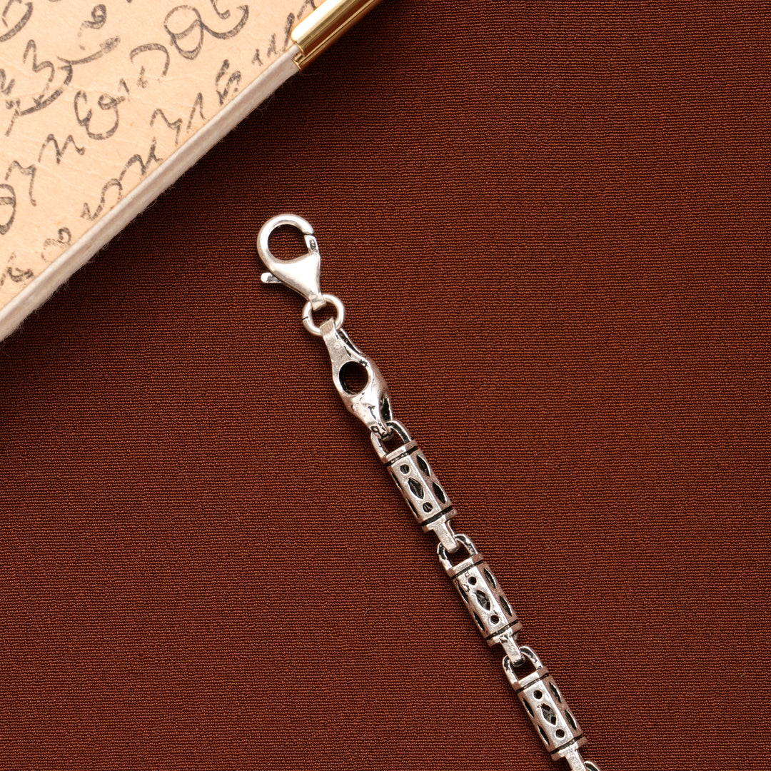 Elegant Indo Italian Silver Bracelet