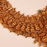 Antique Temple Design Lakshmi Gold Malai