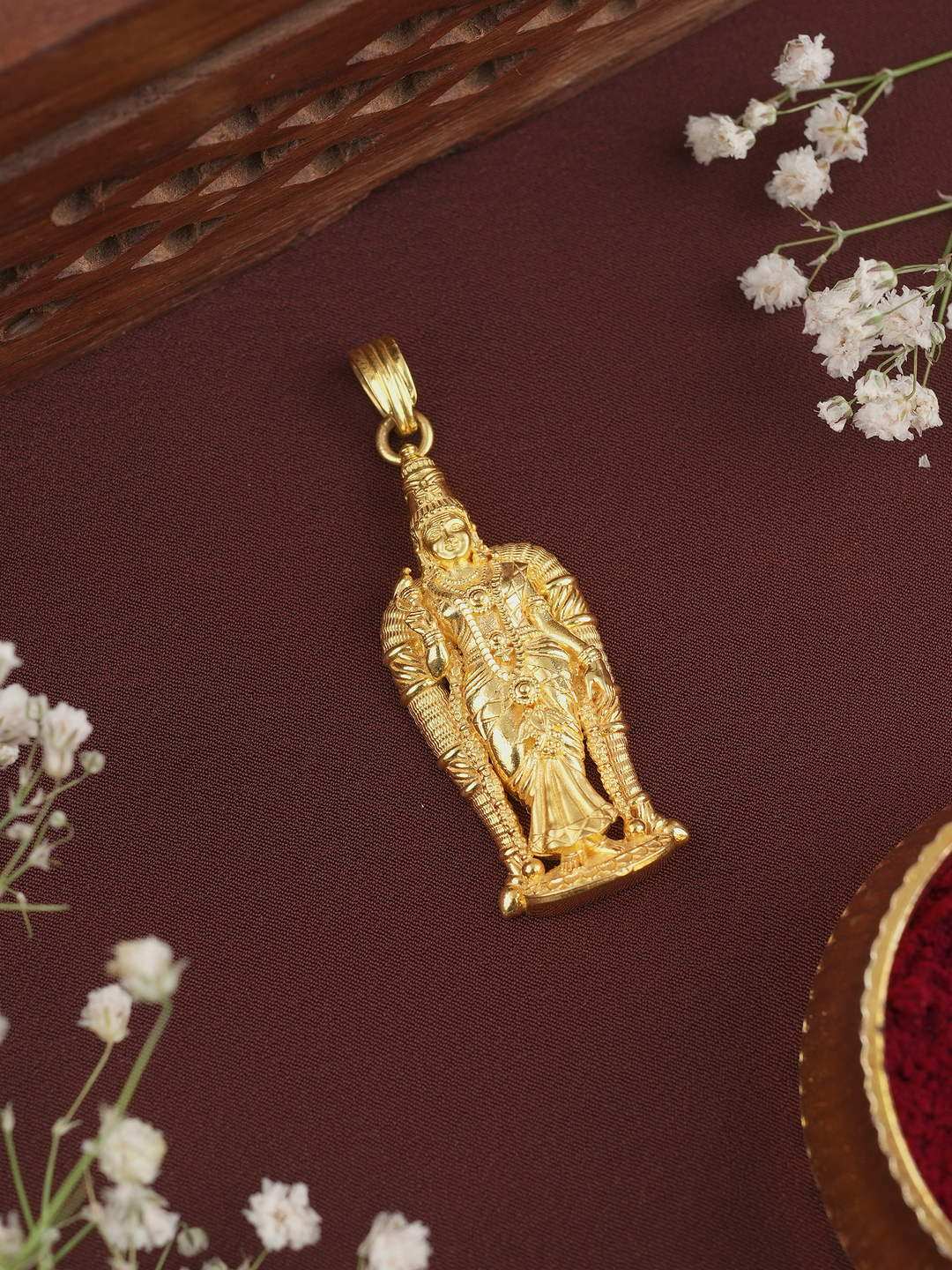 Temple Gold Meenakshi Pendant