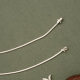 Thin Smooth Silver Anklet