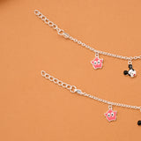 Disney Mickey Mouse Silver Baby Anklets