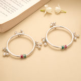 Fancy Dual Ball  Silver Baby Thandai