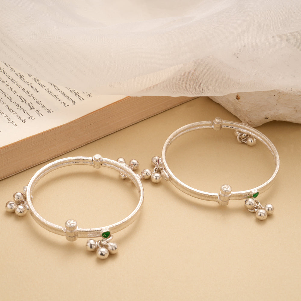 Majestic Heart Design Layered Silver Thandai